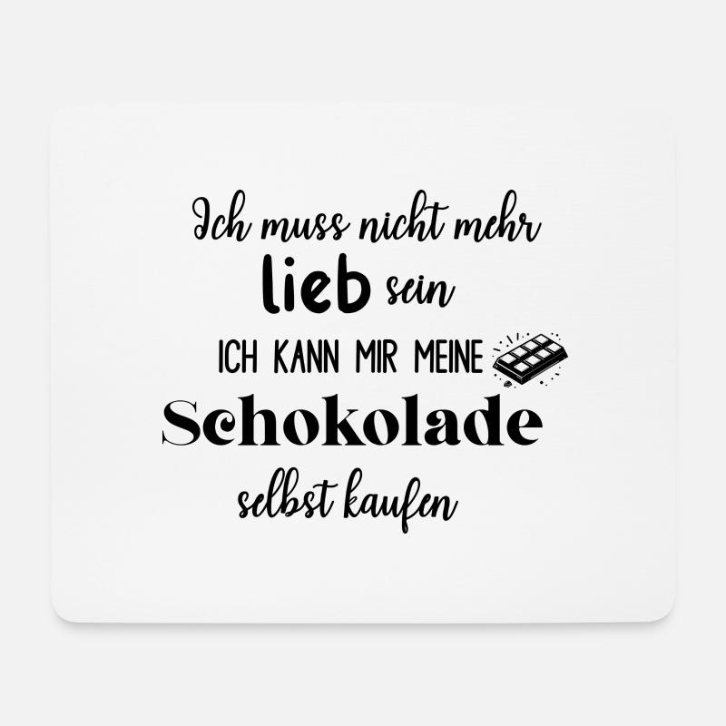 Ich muss nicht mehr lieb sein ... - Mousepad (Querformat) - Weiß
