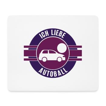 Autoball Fußball Mannschaft Spielerin Autofußball - Mousepad (Querformat) - Weiß - Vorne