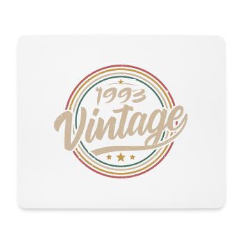 1993 Jahrgang 1993 Geburtstagsgeschenk - Retro Stil 1993 - Mousepad (Querformat) - Weiß - Vorne