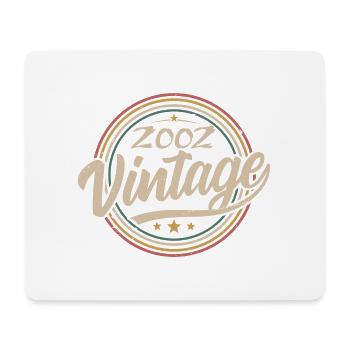 2002 Vintage 2002 Geburtstagsgeschenk - Retro Stil 2002 - Mousepad (Querformat) - Weiß - Vorne