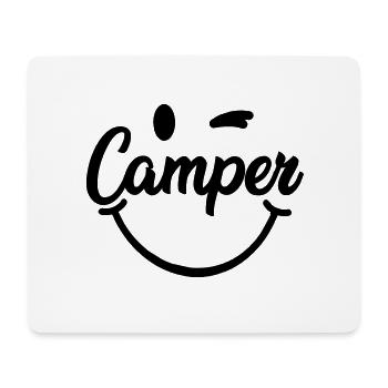Camping - Mousepad (Querformat) - Weiß - Vorne