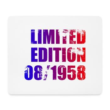 66e anniversaire Edition limitée 08/1958 - Tapis de souris (format paysage) - blanc - Devant