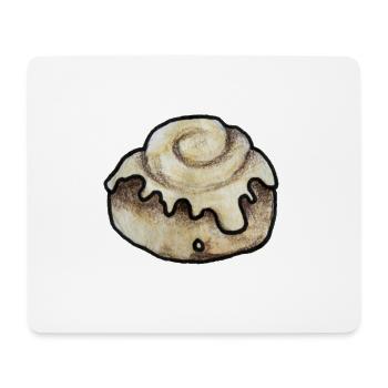 Zimtschnecken-Illustration - Mousepad (Querformat) - Weiß - Vorne