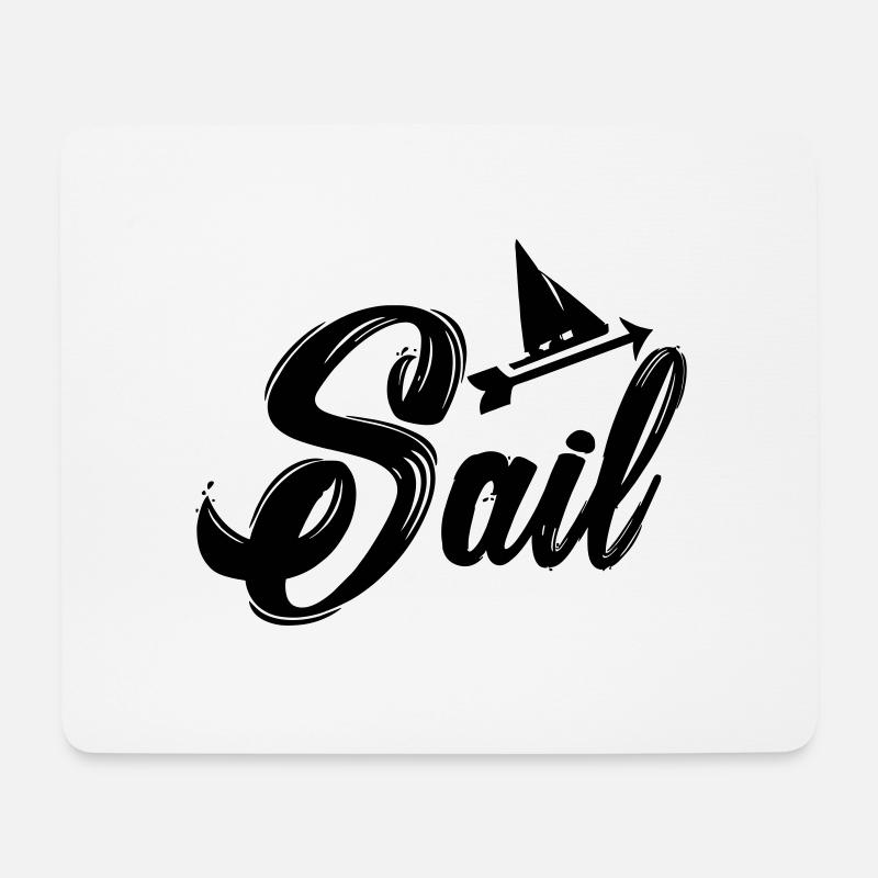 sail - Mousepad (Querformat) - Weiß
