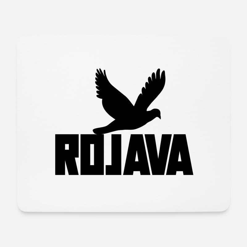 rojava kurdistan - Mousepad (Querformat) - Weiß