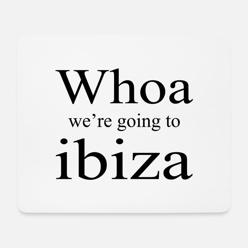 Ibiza Spain Party Holiday - Mousepad (Querformat) - Weiß