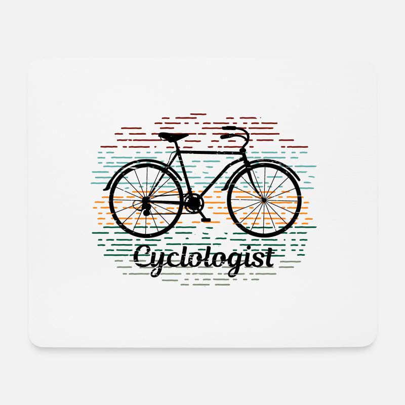 vélo - Tapis de souris (format paysage) - blanc