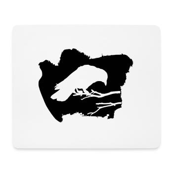 Raven halloween raven - Mouse Pad (horizontal) - white - Front