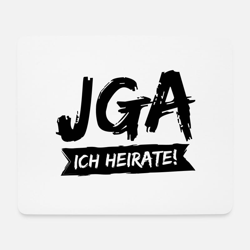 JGA - Ich heirate! - Mousepad (Querformat) - Weiß