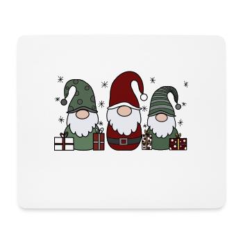 Père Noël - Tapis de souris (format paysage) - blanc - Devant
