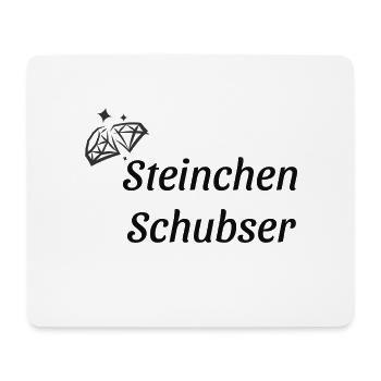 Steinchenschubser - Mousepad (Querformat) - Weiß - Vorne