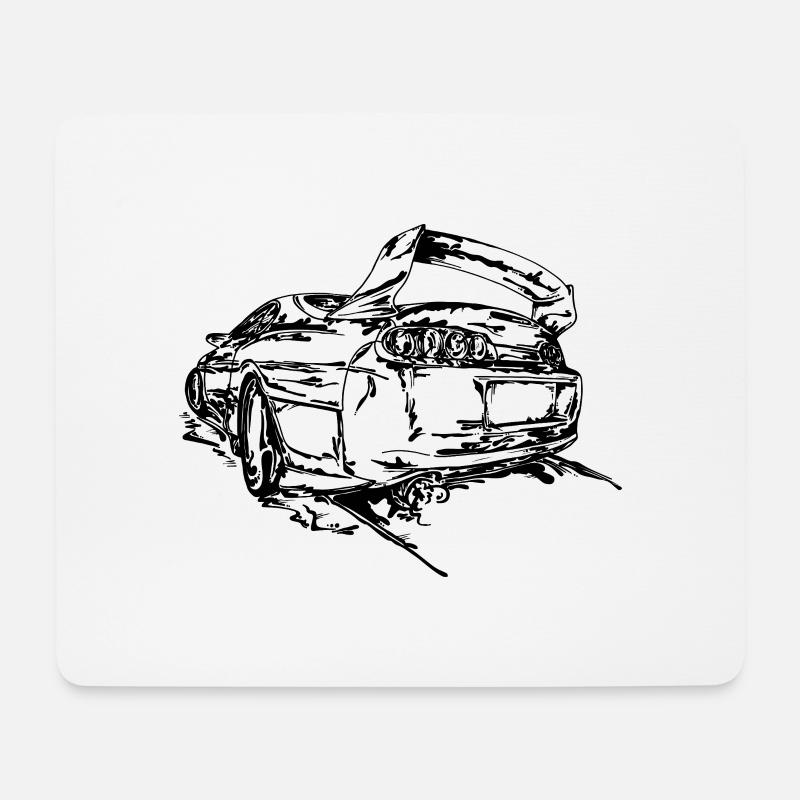 Supra 02 - Mousepad (Querformat) - Weiß