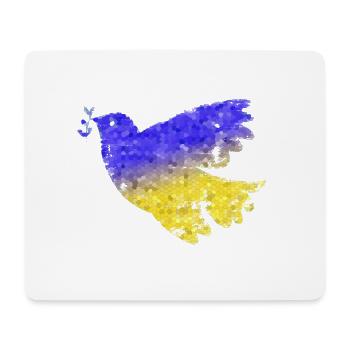 Mosaïque de la Colombe de la Paix Ukraine - Tapis de souris (format paysage) - blanc - Devant