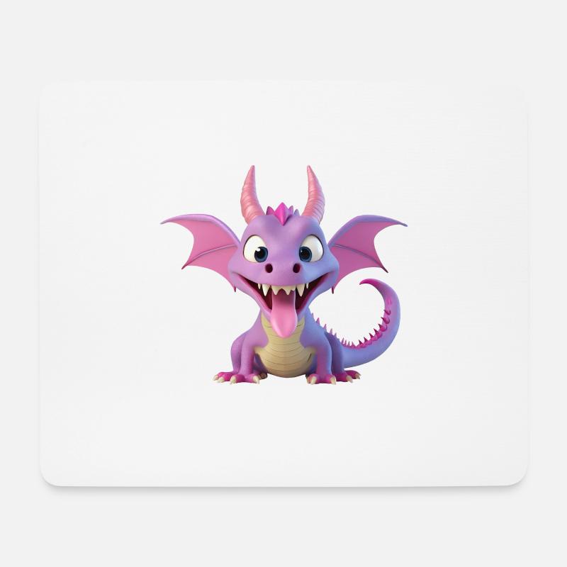 Wer sagt das ein Monster nicht niedlich aussieht? - Mousepad (Querformat) - Weiß