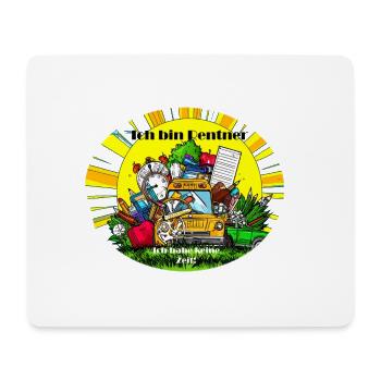 Rentner haben keine Zeit - Mousepad (Querformat) - Weiß - Vorne