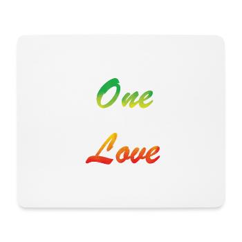 One love - Mouse Pad (horizontal) - white - Front