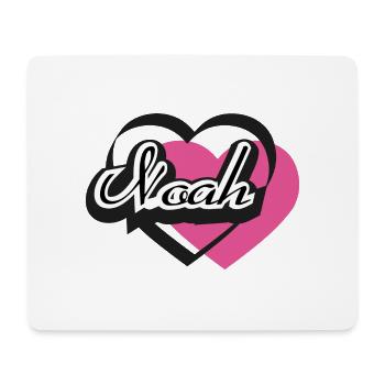 Name Noah - Mousepad (Querformat) - Weiß - Vorne