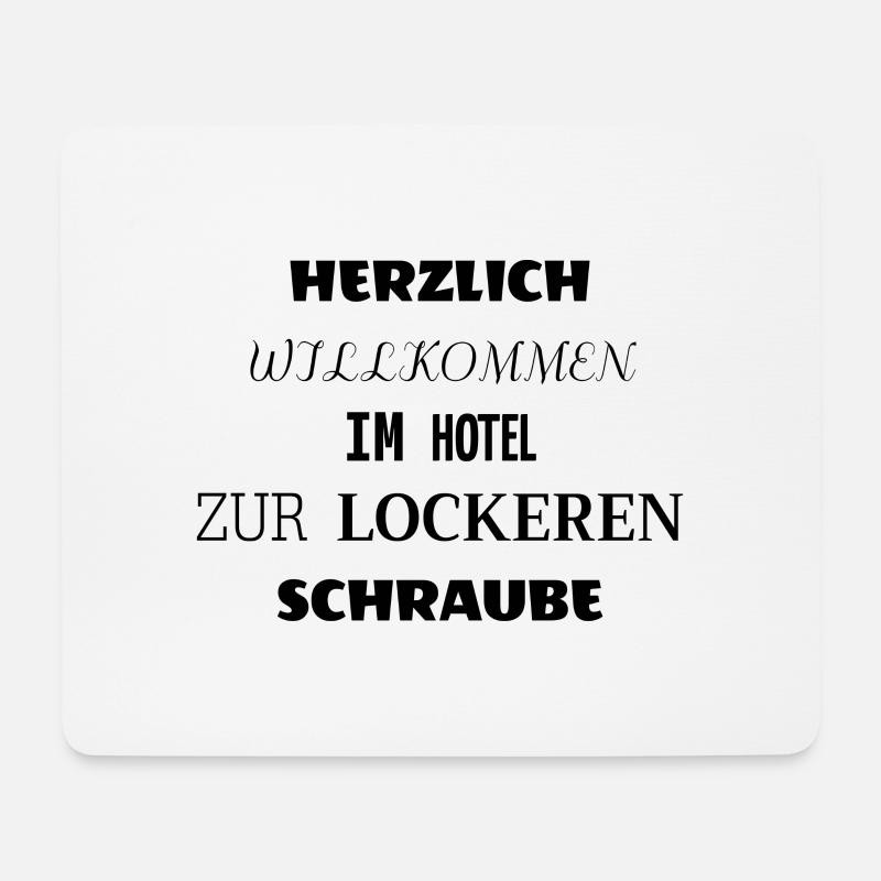 SCHRAUBE - Mousepad (Querformat) - Weiß