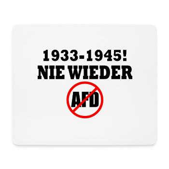 Nie wieder ist jetzt - Mousepad (Querformat) - Weiß - Vorne