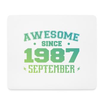 September 1987 Birthday Gift September 1987 - Mouse Pad (horizontal) - white - Front