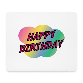 ALLES GUTE ZUM GEBURTSTAG. ALLES GUTE ZUM GEBURTSTAG. JAHRESTAG. - Mousepad (Querformat) - Weiß - Vorne