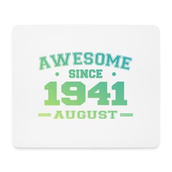 1941 Août Année Naissance Anniversaire Août 1941 - Tapis de souris (format paysage) - blanc - Devant