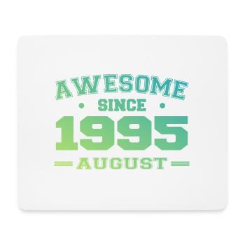 1995 August Year Birth Birthday August 1995 - Mouse Pad (horizontal) - white - Front