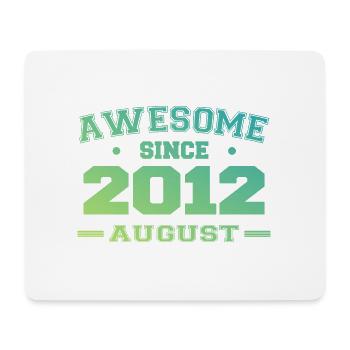 2012 August Jahr Geburt Geburtstag August 2012 - Mousepad (Querformat) - Weiß - Vorne