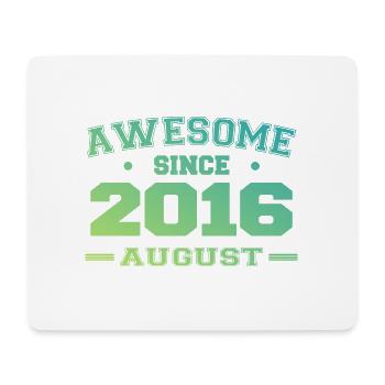 2016 August Year Birth Birthday August 2016 - Mouse Pad (horizontal) - white - Front