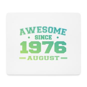 1976 August Jahr Geburt Geburtstag August 1976 - Mousepad (Querformat) - Weiß - Vorne
