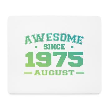 1975 August Year Birth Birthday August 1975 - Mouse Pad (horizontal) - white - Front