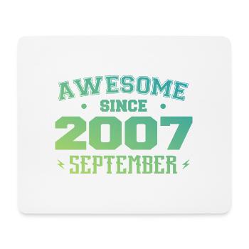 September 2007 Geburtstagsgeschenk September 2007 - Mousepad (Querformat) - Weiß - Vorne