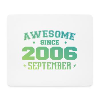 September 2006 Geburtstagsgeschenk September 2006 - Mousepad (Querformat) - Weiß - Vorne