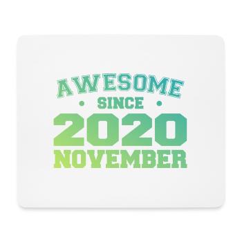 Né Novembre 2020 Cadeau Anniversaire Novembre 2020 - Tapis de souris (format paysage) - blanc - Devant