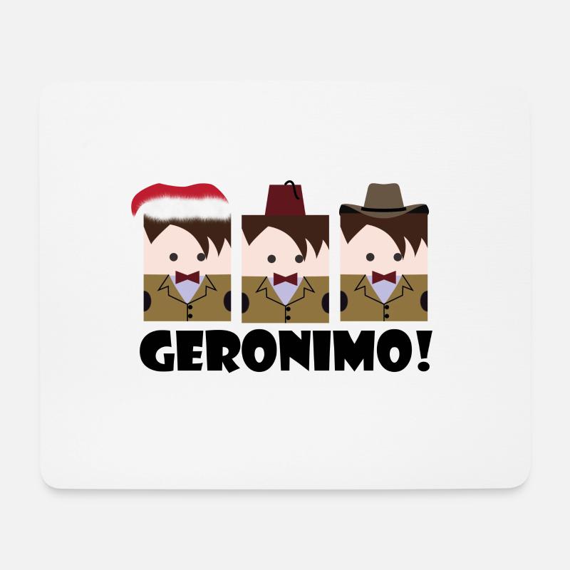 Doctor 11 geronimo - Mouse Pad (horizontal) - white