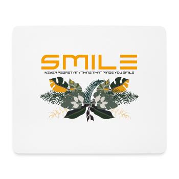 Smiles of happiness sent to each other - Mousepad (Querformat) - Weiß - Vorne