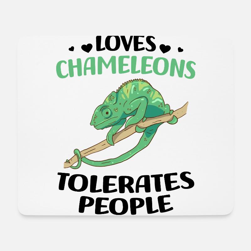 Chameleon - Mouse Pad (horizontal) - white