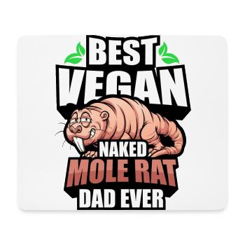 Naked mole rat vegan - Mouse Pad (horizontal) - white - Front