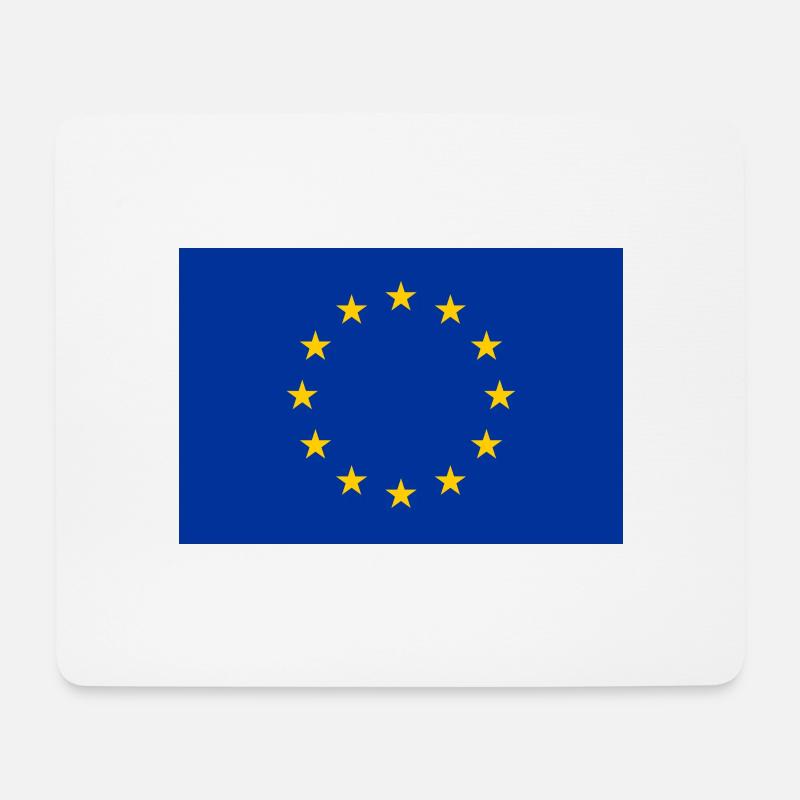Europe Flag Eu - Mouse Pad (horizontal) - white