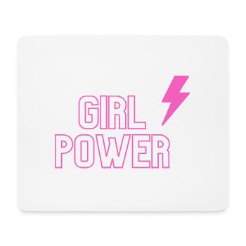 Girl Power blitz - Mousepad (Querformat) - Weiß - Vorne