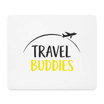 Travel buddies - Mousepad (Querformat) - Weiß - Vorne