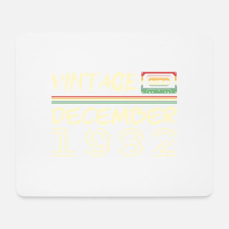 1982 Dezember 1982 Jubiläum Dezember 1982 - Mousepad (Querformat) - Weiß