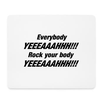 Rock your body music gift backstreet - Mouse Pad (horizontal) - white - Front