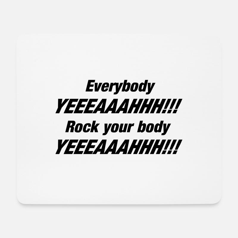Rock your Body Musik Geschenk Backstreet - Mousepad (Querformat) - Weiß