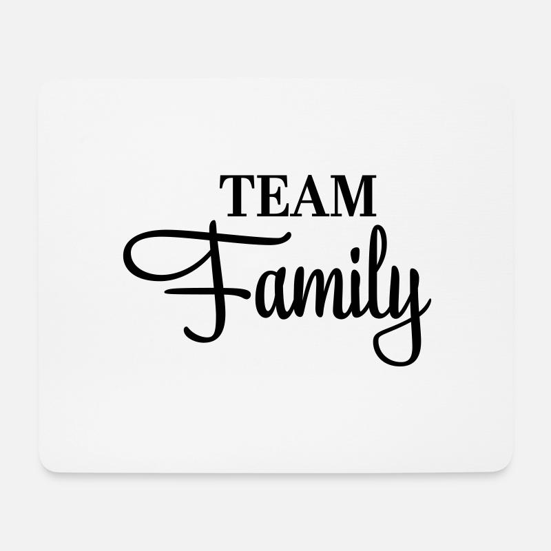 Team family - Mousepad (Querformat) - Weiß