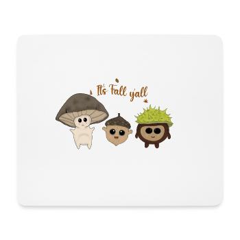 It's fall y'all - Mouse Pad (horizontal) - white - Front