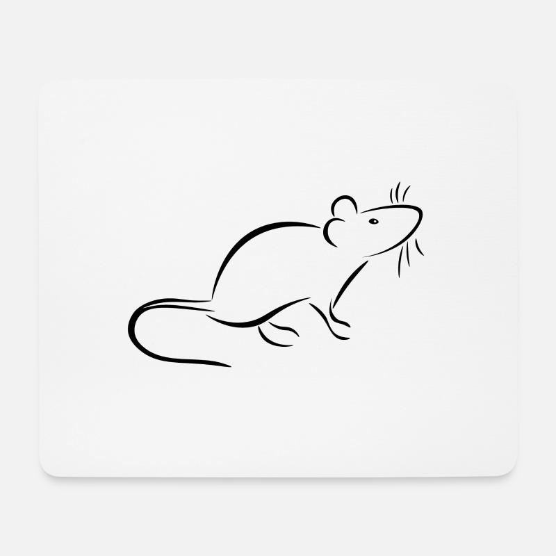 Rat and mouse - keeping tame rats or mice - Mouse Pad (horizontal) - white