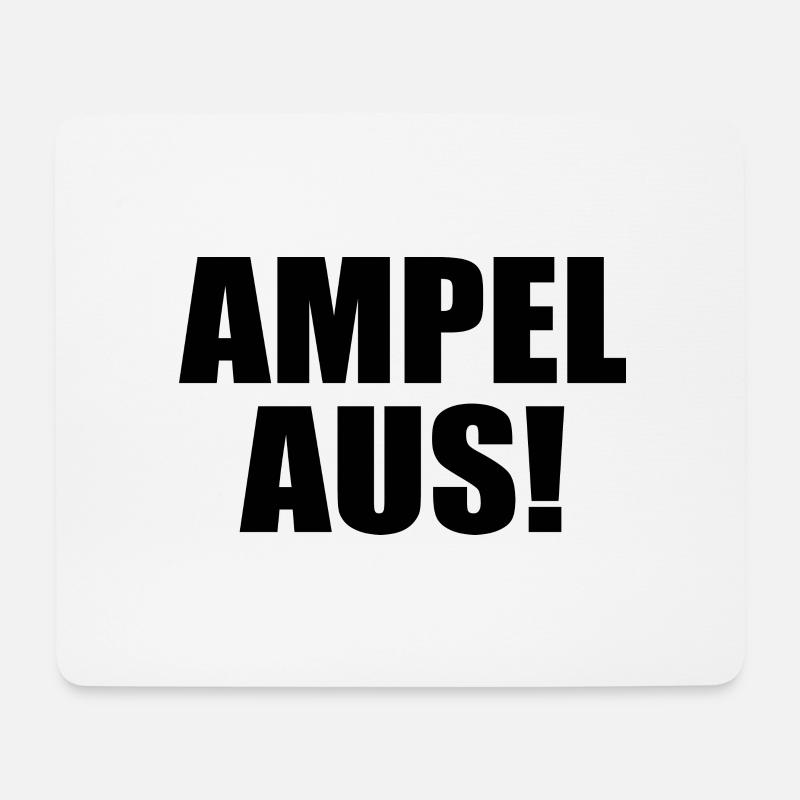 Ampel aus - Mousepad (Querformat) - Weiß