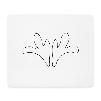 Ornement – Vectorgraphic - Tapis de souris (format paysage) - blanc - Devant