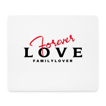 Love You Forever Family lover - Mousepad (Querformat) - Weiß - Vorne